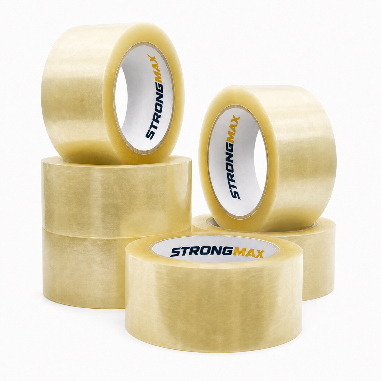 Rollos de cinta de embalaje BOPP Hot Melt StrongMax